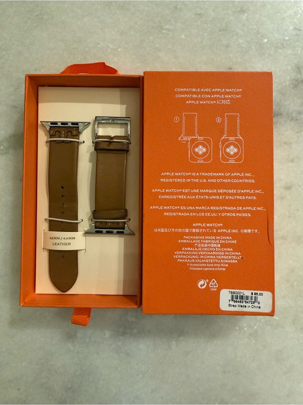 Apple Leather Watch Band Tory Burch 42MM/44MM